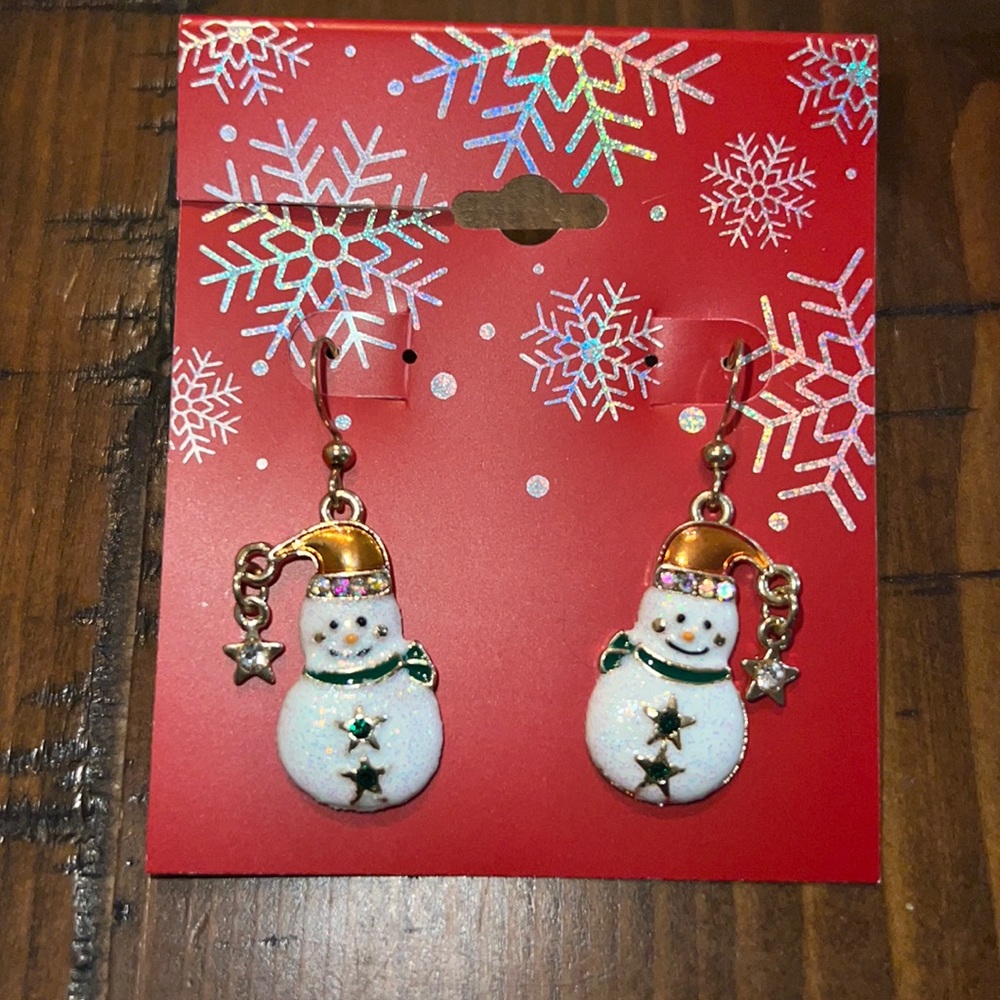 3/$20🎀 Snowman earrings ⛄️